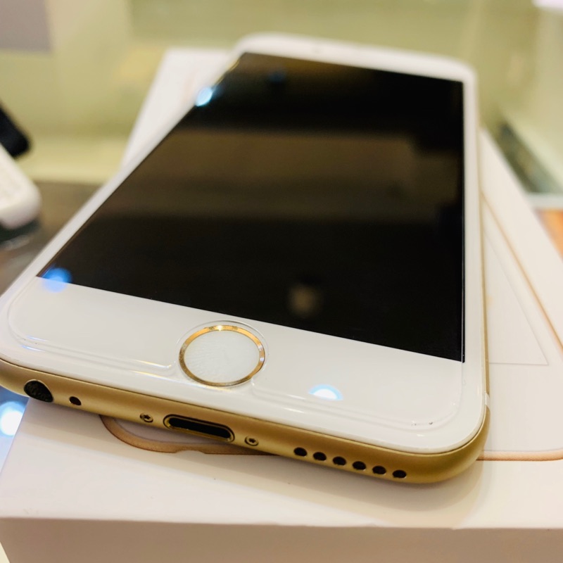 9.8極新iphone6s 128g 金色 盒序一樣 功能正常  電池已回原廠更換 電量100% 無其他維修過=6500
