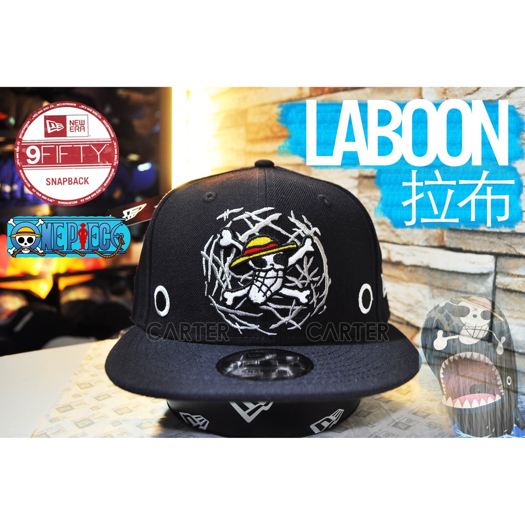 New Era x One Piece Japan Laboon Snapback 日本漫畫海賊王鯨魚拉布深藍棒球帽