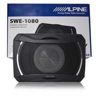 Alpine 阿爾派汽車音響8寸超薄有源低音炮重低音車載超薄低音炮SWE-1080