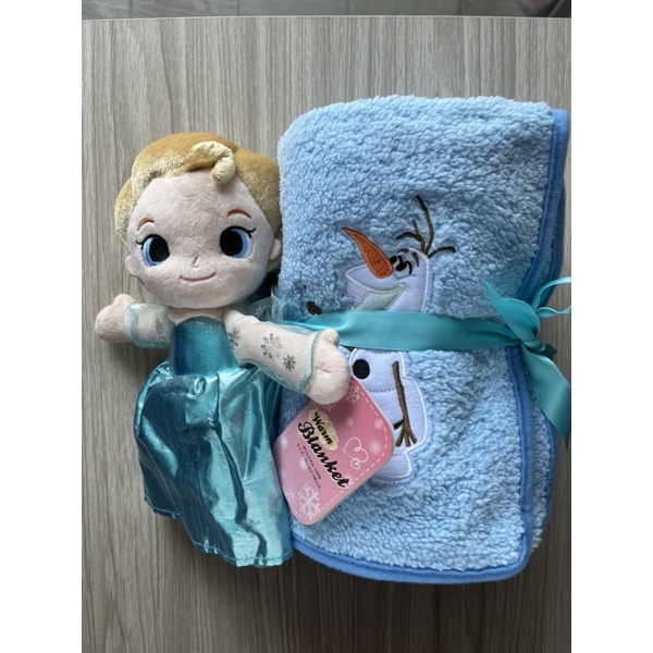 現貨 日本🇯🇵迪士尼 冰雪奇緣 Elsa 雪寶 毛毯 冷氣毯