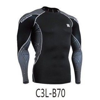 特價出清 售完不補 地表最狂霸格鬥健身服飾 FIXGEAR 長袖機能壓縮衣 緊身衣 館長常穿品牌C3L-B70