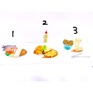 日本帶回 T-ARTS 水壩咖哩飯造型鑰匙圈 Re-Ment 蛋黃哥咖啡廳 漢堡餐 盒玩 古巴三明治 巧克力碎片餅乾