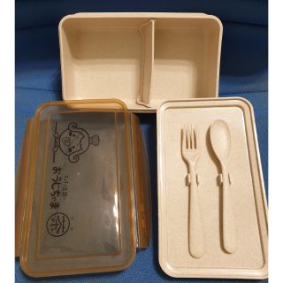 茶茶小王子 小麥纖維環保餐盒 餐具組 便當盒