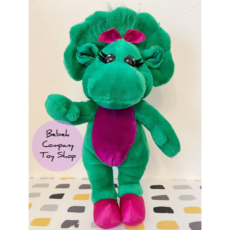 1993年古董玩具 🇺🇸美國 Barney Baby Bop 邦尼恐龍 紫色恐龍 玩偶 絕版