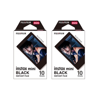 【FUJIFILM】 富士 instax mini 拍立得底片-黑色邊框 (2入組) FUJI