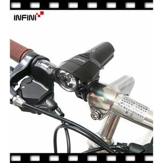 超亮【INFINI】LAVA 500流明 I-264P 10W超高亮度 腳踏車 前燈 車燈 (臺灣製)+贈安全帽支架組