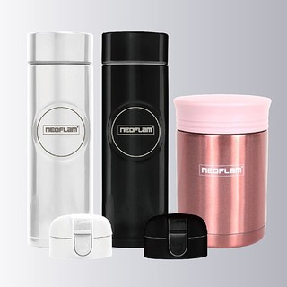 韓國熱銷《NEOFLAM》天然抗菌陶瓷塗層(304不銹鋼)真空雙蓋保溫瓶 510ML/真空悶燒罐500ML/交換禮物