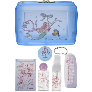 現貨 日本迪士尼正版 艾莉兒 小熊維尼 玩具總動員 化妝包 旅行組 鏡子 梳子 瓶子 罐裝 小美人魚 旅行組包 化妝包