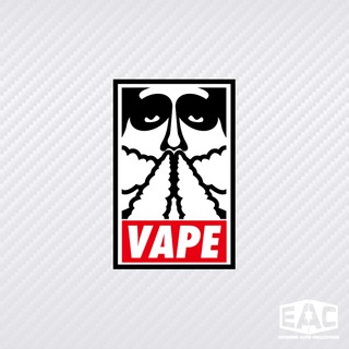 Smile Babe VAPE電子大煙霧OBEY風格潮流拼接汽車貼紙反光後窗改裝拉花HF車貼