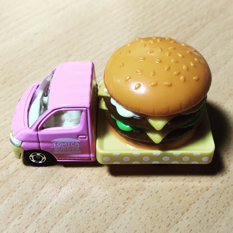 Tomica粉色漢堡車 （無盒）