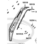 {勘}光陽原廠 NEW VJR 125 排氣管護蓋 排氣管防燙蓋