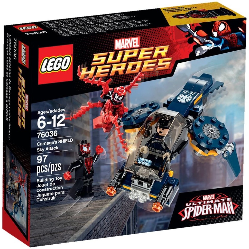 [正版] 樂高 LEGO 76036 蜘蛛人 屠殺 Carnage's SHIELD Sky Attack 全新未拆品