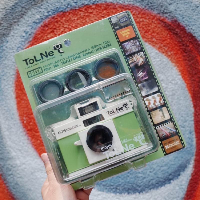 ToLNe玩具相機(全新綠色、含三種濾鏡)