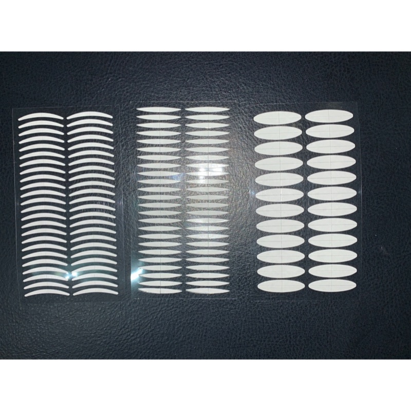 新品多款超黏雙面雙眼皮貼橄欖型月牙型半月型美目貼中縫設計隱形防水 蝦皮購物