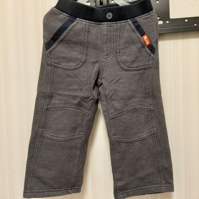 麗嬰房 兒童3歲以下灰色鋪綿長褲，9成新，褲長50公分
