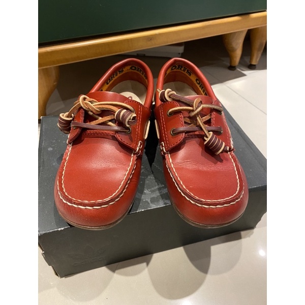 ORIS 紅色真皮皮鞋/休閒鞋/懶人鞋/37號