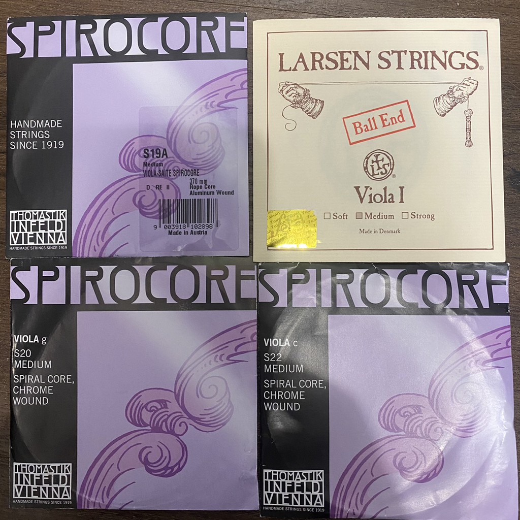 【希爾提琴】中提琴弦Larsen A+D弦+Spirocore-S19(D弦)+S20(G弦)+S22(C弦)組合弦
