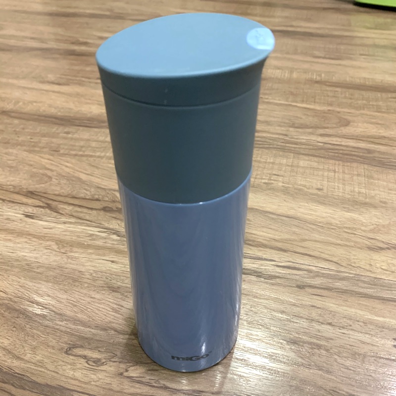 美國MIGO 不鏽鋼真空保溫瓶/450ml/二手/藍色