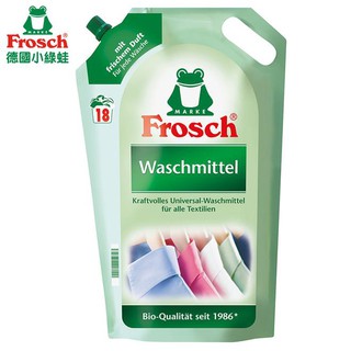 ((免運費)) Frosch德國小綠蛙 天然增豔洗衣精-補充包 1800ml*5