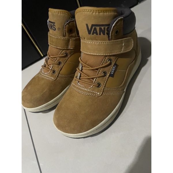 vans品牌童鞋麂皮韓風止滑男童鞋22公分