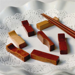 現貨！【4入組】日式和風衛生防滑落仿瓷木質筷架 木筷子托【CH149】