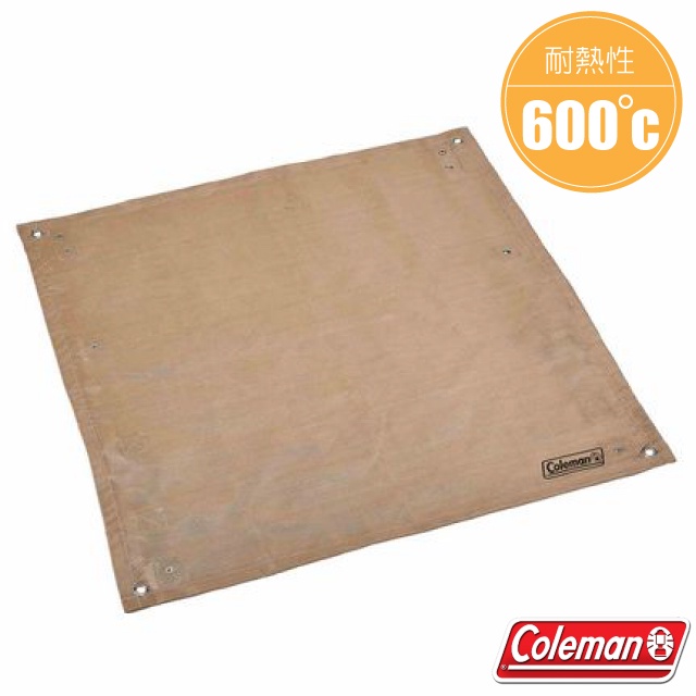 【美國Coleman】耐熱焚火隔熱毯(可耐熱600°C/80x80cm) 地墊 草地隔熱毯 防火布 CM-37303