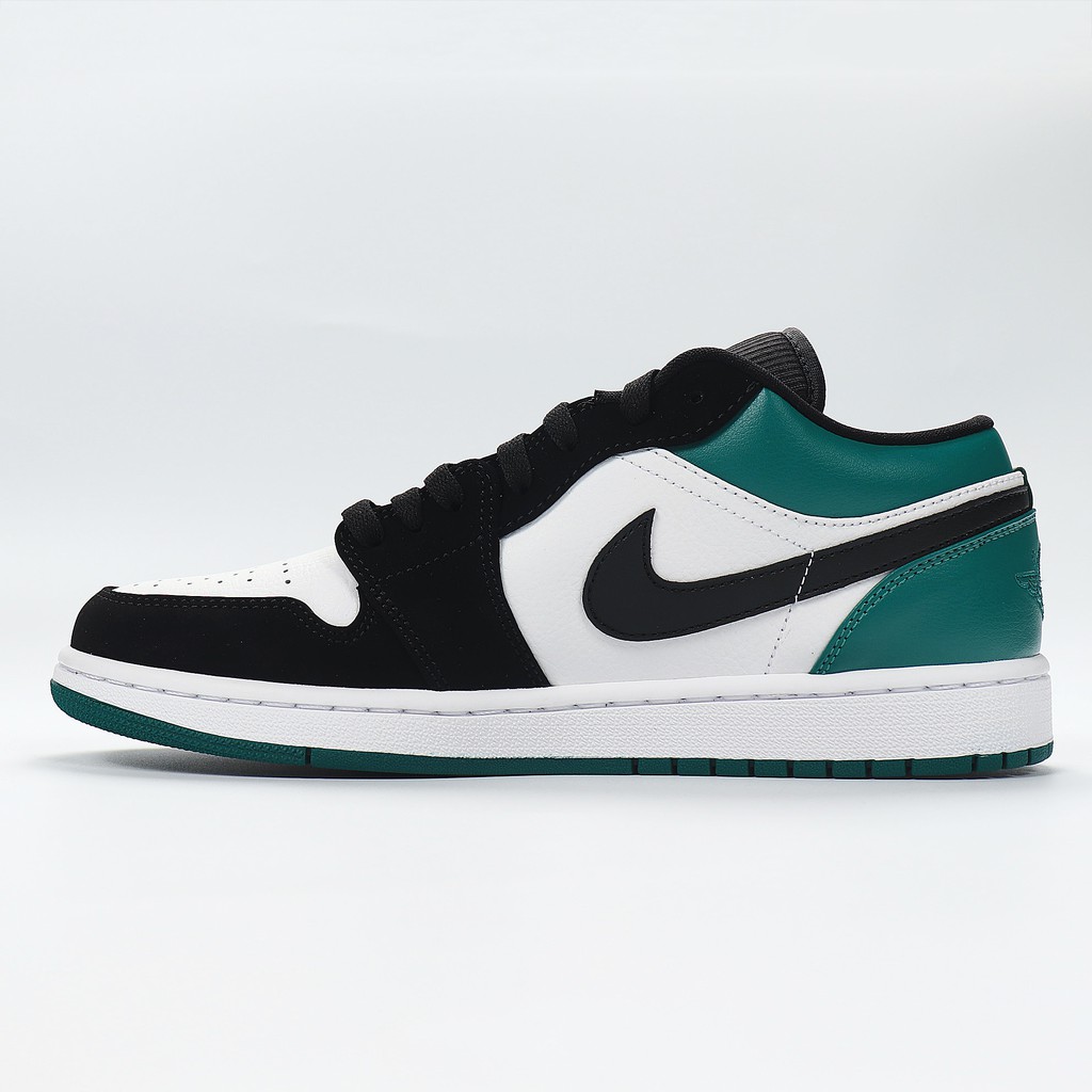 jordan 1 low white black mystic green