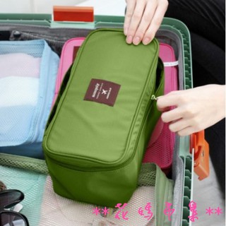 【出清】**花媽市集**L0032-2 內衣收納包-綠色(旅行收納用品 分類包 收納袋 化妝包)