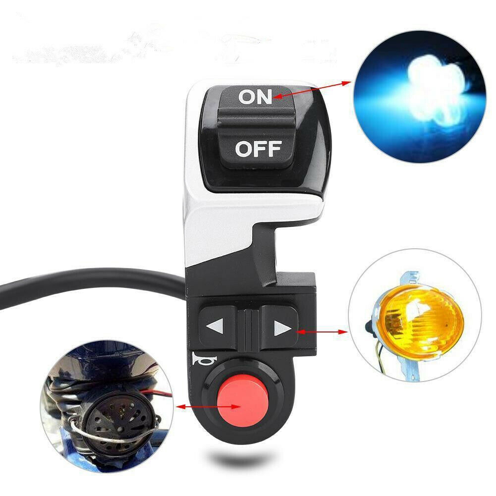 3 合1 Led 尾燈踏板車電動自行車轉向信號喇叭後燈電動自行車摩托車diy 開 關開關 蝦皮購物