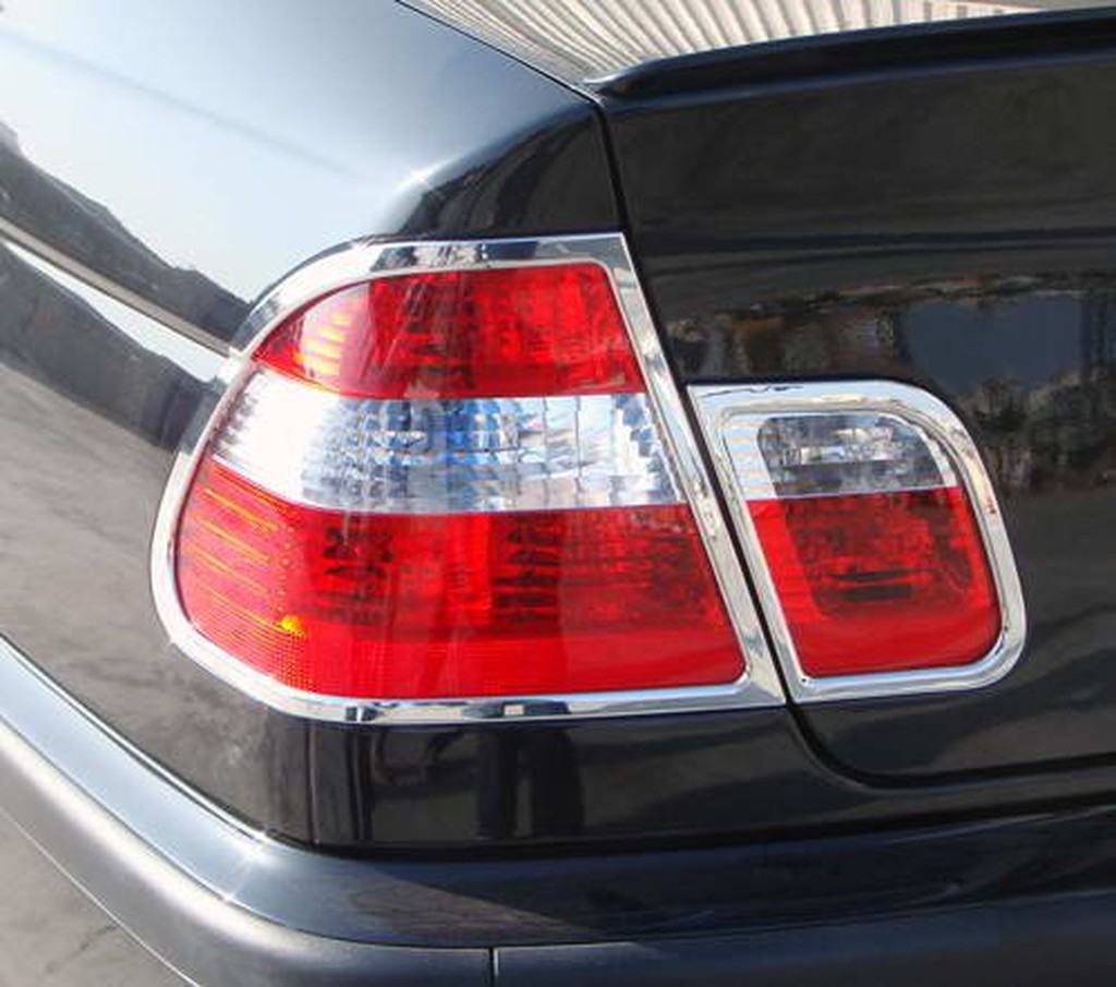 《※金螃蟹※》寶馬 BMW 3-E46 4D 2001~2005年 系列 鍍鉻 後燈框