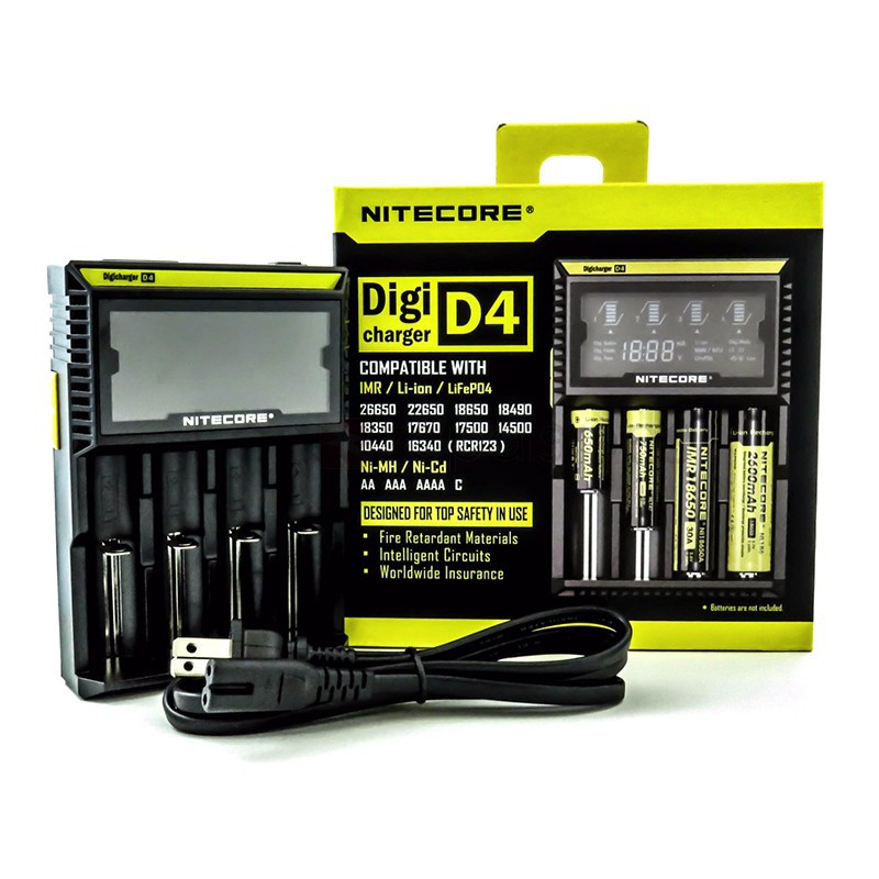 NITECORE D4充電器 搭 8顆CR123A充電電池組合 ARLO對應