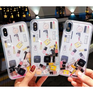 日韓小香風XSMAX化妝品液體流動手機殼 for iphone 系列