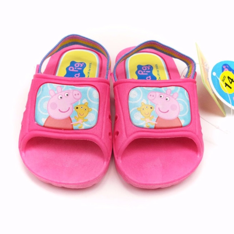 童鞋/佩佩豬Peppa Pig.粉紅豬小妹拖鞋.童鞋(PG0024)14-21號(14.15綁帶設計)