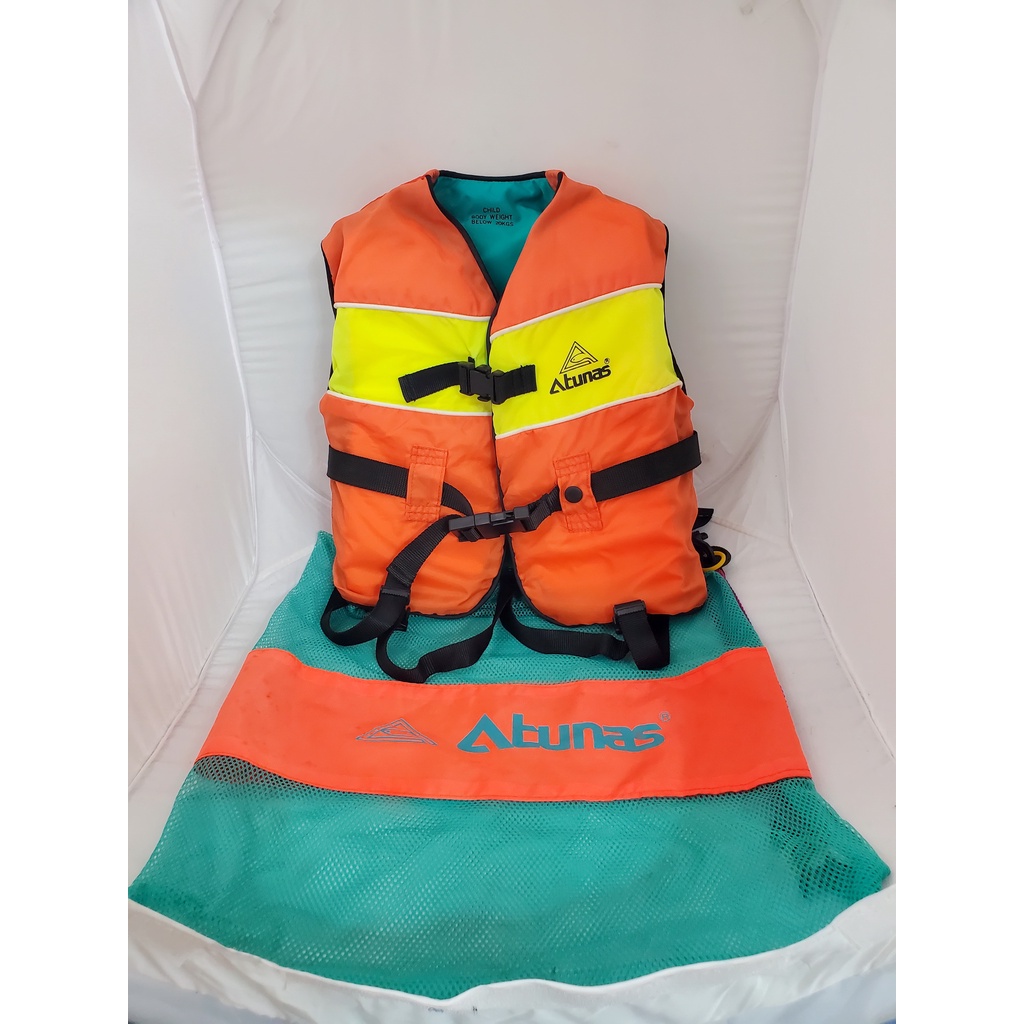ATUNAS 歐都納兒童幼童救生衣 (附網袋) 20kg 以下 大人都有救生衣 您的小孩有救生衣嗎 [01-5F-77]