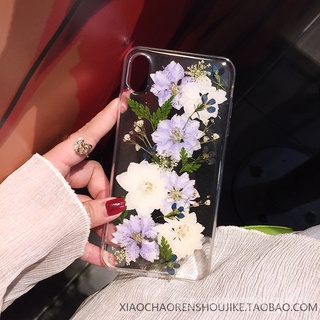 蝦皮熱銷 I6splus 手機殼永生花7 8plus真乾燥花13適用iphonex Xr花朵12手機殼11pro M 蝦皮購物