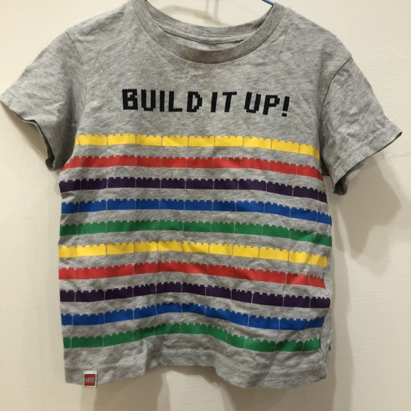 二手童裝 / 兒童短袖上衣 / Uniqlo LEGO 樂高聯名款短袖T恤 / 衣標100