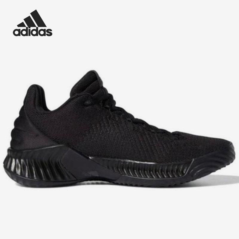 Adidas/阿迪達斯正品男子黑武士場上實戰運動籃球鞋 FW0905
