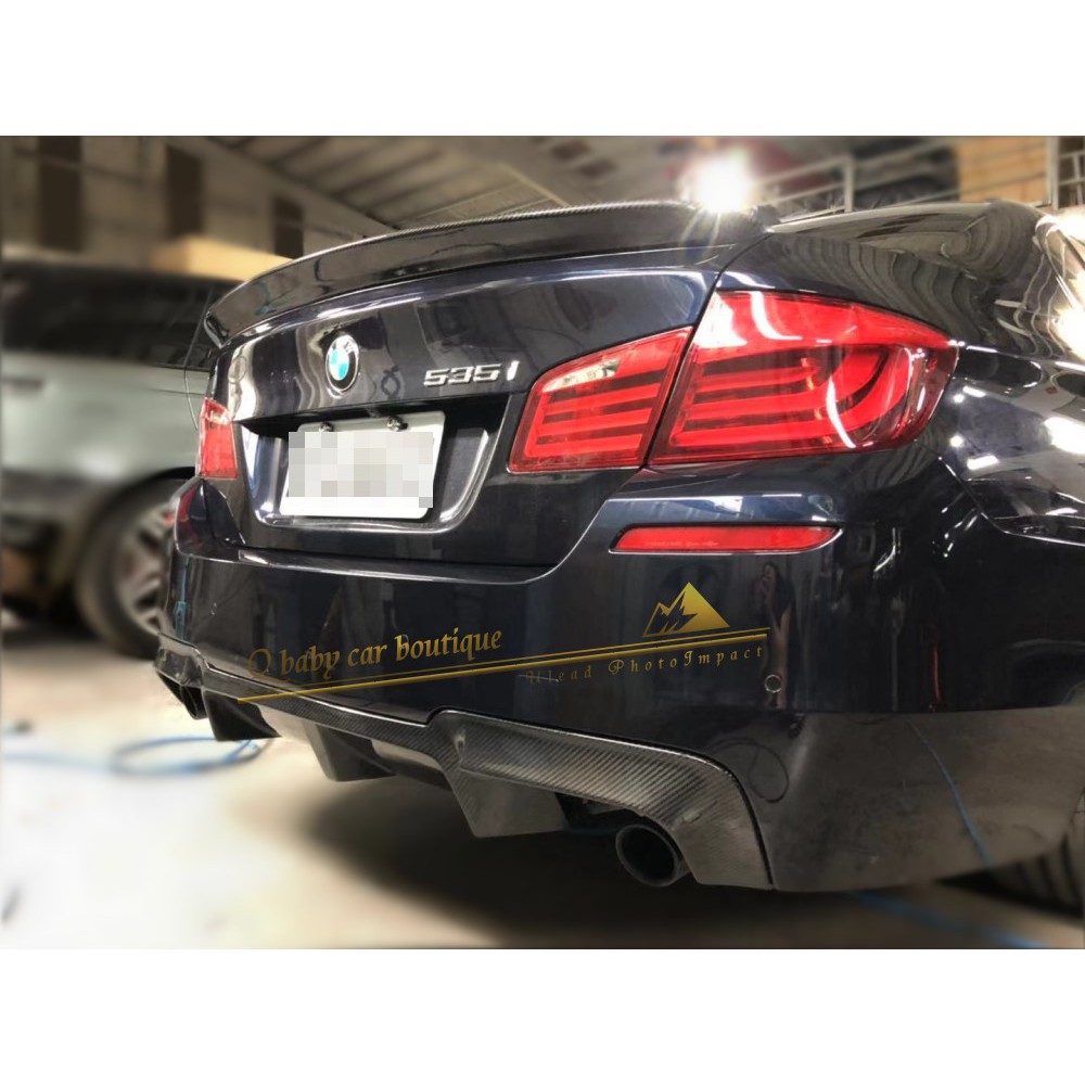BMW f10 新大5 3D 抽真空 卡夢 碳纖維 carbon 後下巴 下巴 擾流板 實車裝