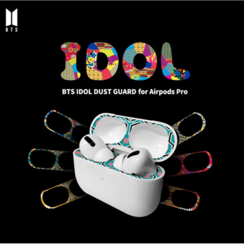 適用於 Airpods Pro 的 BTS 防塵貼紙:BTS 官方許可證商品
