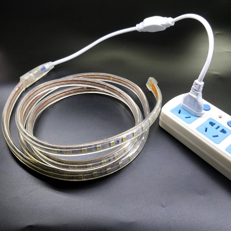 Led燈條110v高壓5050燈帶滴膠燈帶防水套管燈條居家燈飾藏光燈暗槽燈戶外防水露營燈軟燈條 蝦皮購物