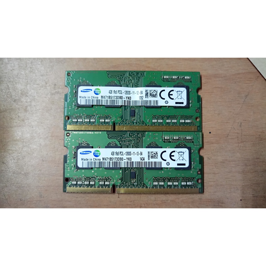 知飾家 二手良品 三星 DDR3-12800S 4G *2 筆電記憶體