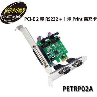 【MR3C】現貨! 含稅 伽利略 PETRP02A PCI-E 2埠RS232 + 1埠Parallel 擴充卡