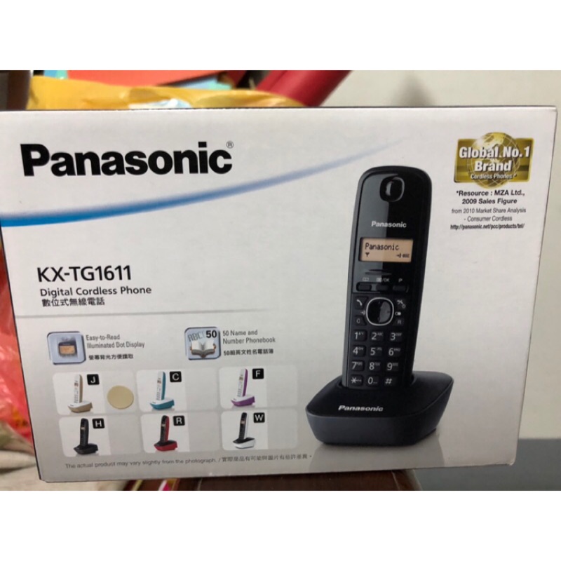 [全新]Panasonic 數位無線電話KX-TG1611(黑色)