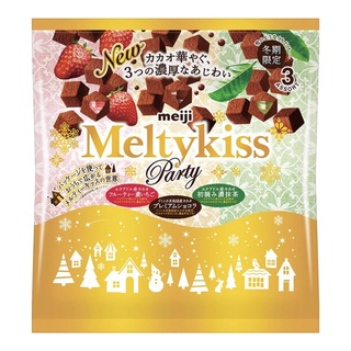 日本 Meiji 明治 Meltykiss綜合三種口味巧克力 家庭號 草莓/原味/抹茶