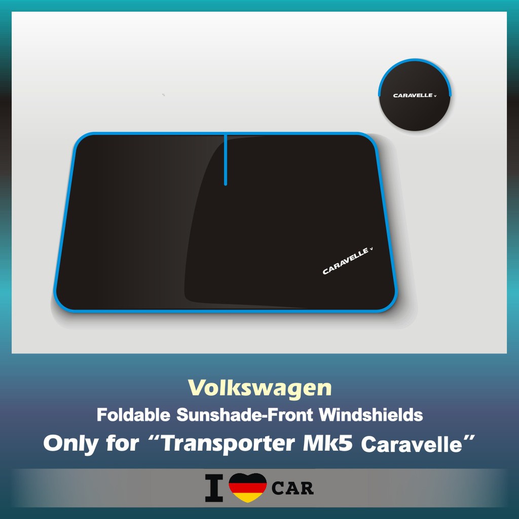 VW/福斯_T5_CARAVELLE_可收納前檔遮陽板_(升級版)