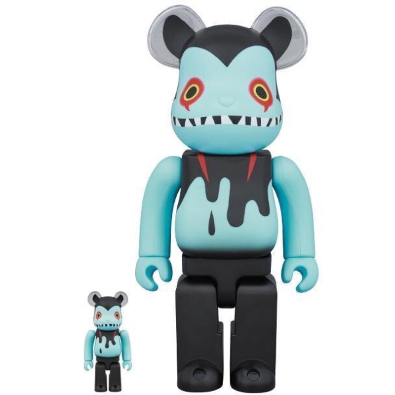 全新 ～ BE@RBRICK  MEDICOM 永井豪50周年限定 山椒魚 惡魔人 400%+100% ～