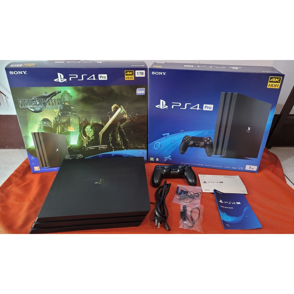 PS4 PRO 主機 1TB 4K 主機 + FF7R遊戲片