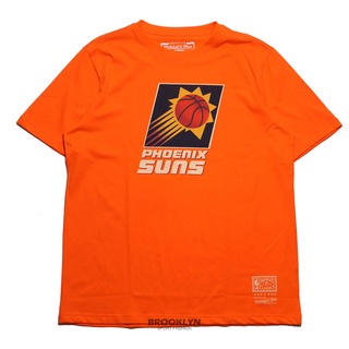 MITCHELL & NESS 短T NBA TEAM LOGO 太陽 橘 男 (布魯克林) MT22ATS01PSO