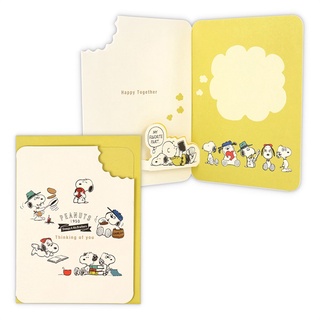 【莫莫日貨】全新 日本進口 正版 hallmark 史努比 Snoopy 立體 多用途 謝卡 生日卡 卡片 87615