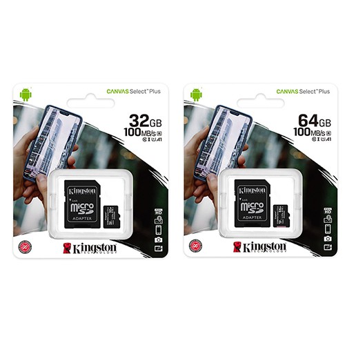 KINGSTON 32G 64G microSDHC SDXC 100MB/s Plus U1 C10 金士頓 記憶卡